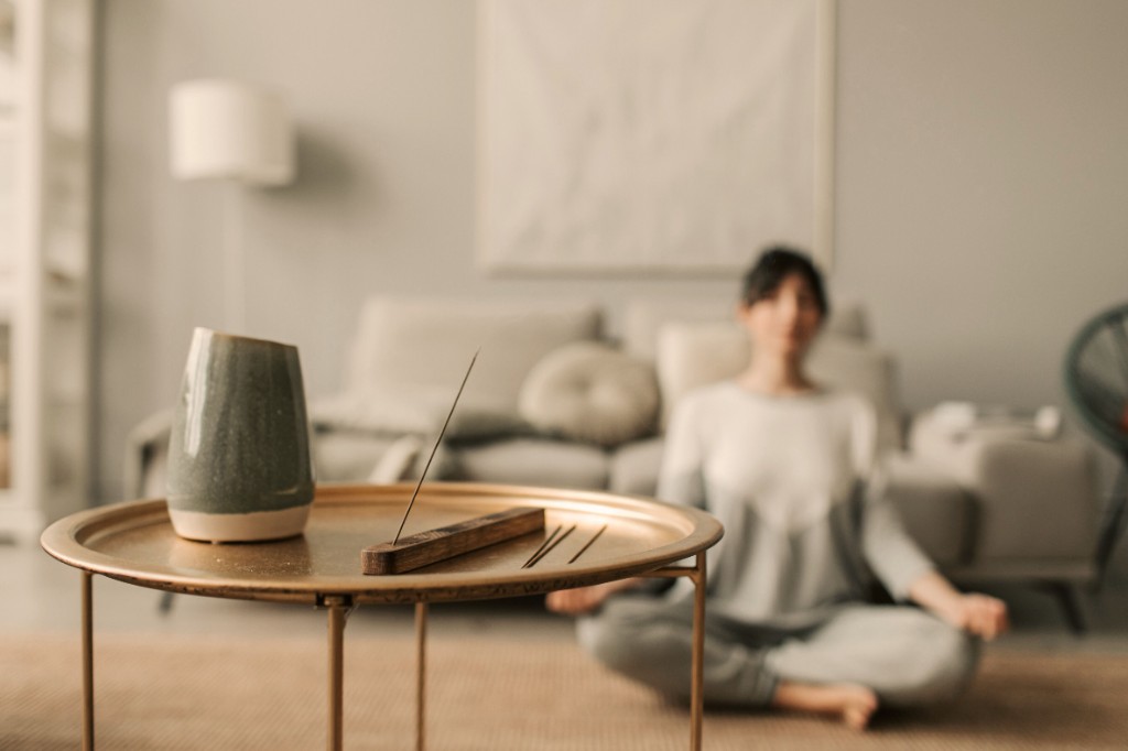 Calm meditation moment — mindfulness and inner work